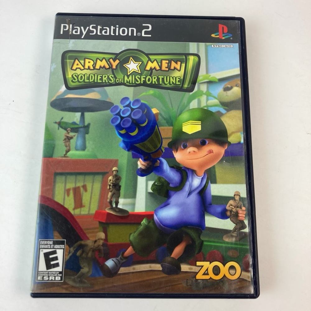 PS2 Army Men: Soldiers of Misfortune Sony Playstation 2 Game with Manual